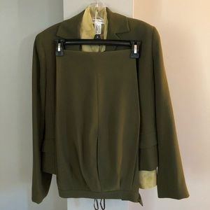 Rena Rowan Olive Green 3 piece suit
